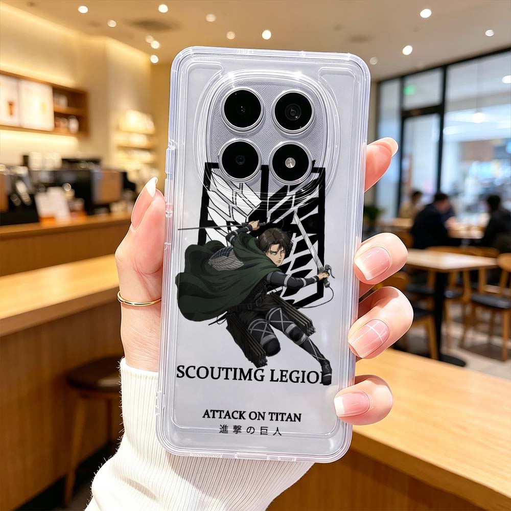 Xiaomi Poco X6 - เคสโทรศัพท์ใสป้องกัน Attack on Titan Handsome สำหรับ