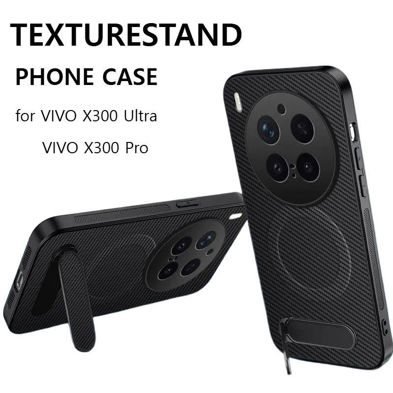 Vivo X200 - เคสกันกระแทกแบบแม่เหล็กขอบ TPU บางลายคาร์บอนไฟเบอร์ สำหรับ VIVO X300