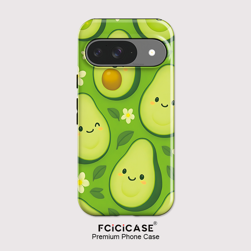 Google Pixel 8A - เคสโทรศัพท์ Fcicicase ลายดอกอะโวคาโด สำหรับ Pixel 10