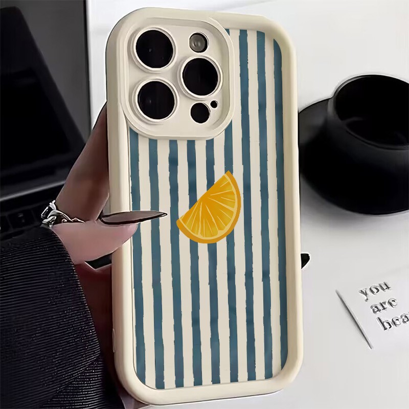 Apple Iphone 15 - เคสโทรศัพท์ลายเลมอนสไลซ์สำหรับ iPhone 17 16 15 14
