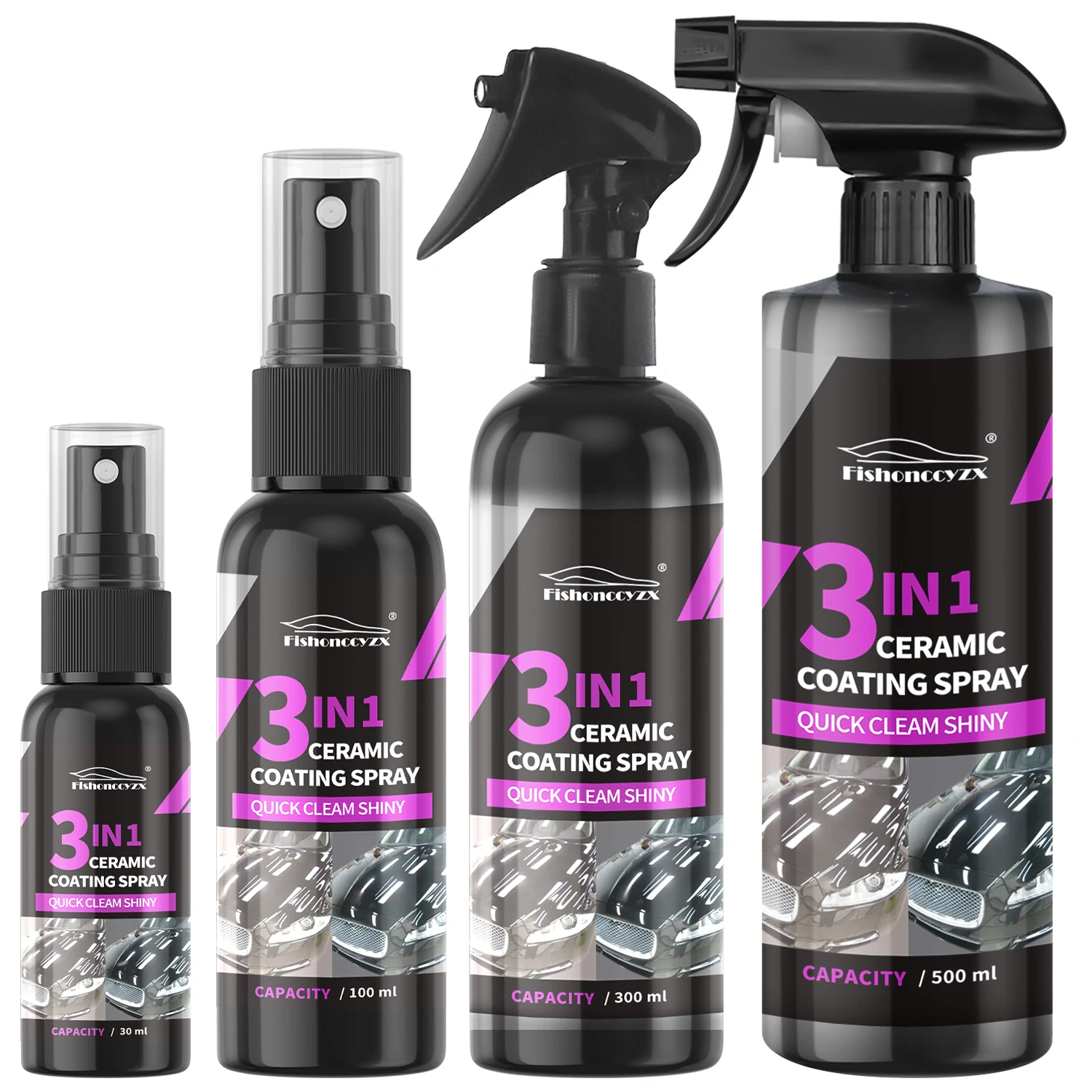 Nano Liquid Coating - สเปรย์เคลือบเซรามิกน้ำ 3 in 1 สำหรับรถยนต์ นาโนคริสตัล