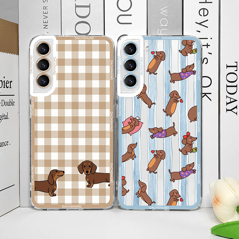 Samsung Galaxy S24 - เคสโทรศัพท์ลายสุนัขดัชชุนด์น่ารัก สำหรับ Samsung Galaxy S26 S25
