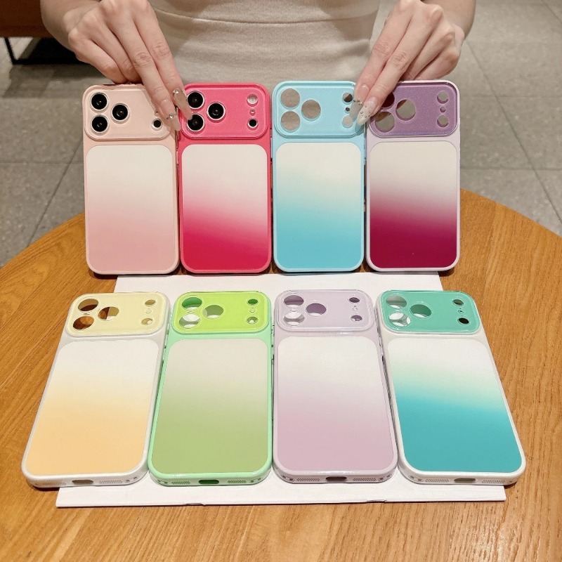 เคสโทรศัพท์ไล่เฉดสีลูกกวาดสำหร - Camera Lens Protector บทวิจารณ์และราคา