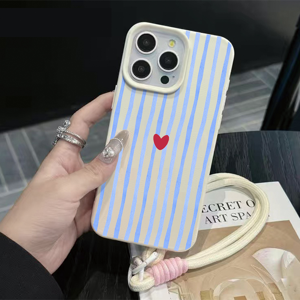 เคสโทรศัพท์ลายหัวใจลายทางแนวตั - Apple Iphone 15 Pro Max บทวิจารณ์และราคา