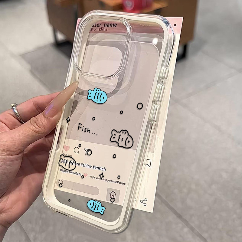 เคสใส 2in1 ลายปลาตัวเล็กน่ารัก - Samsung Galaxy A55 บทวิจารณ์และราคา