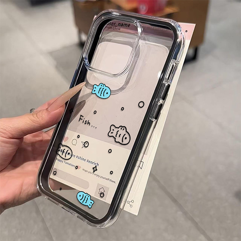 เคสใส 2in1 ลายปลาตัวเล็กน่ารัก - Samsung Galaxy A55 บทวิจารณ์และราคา