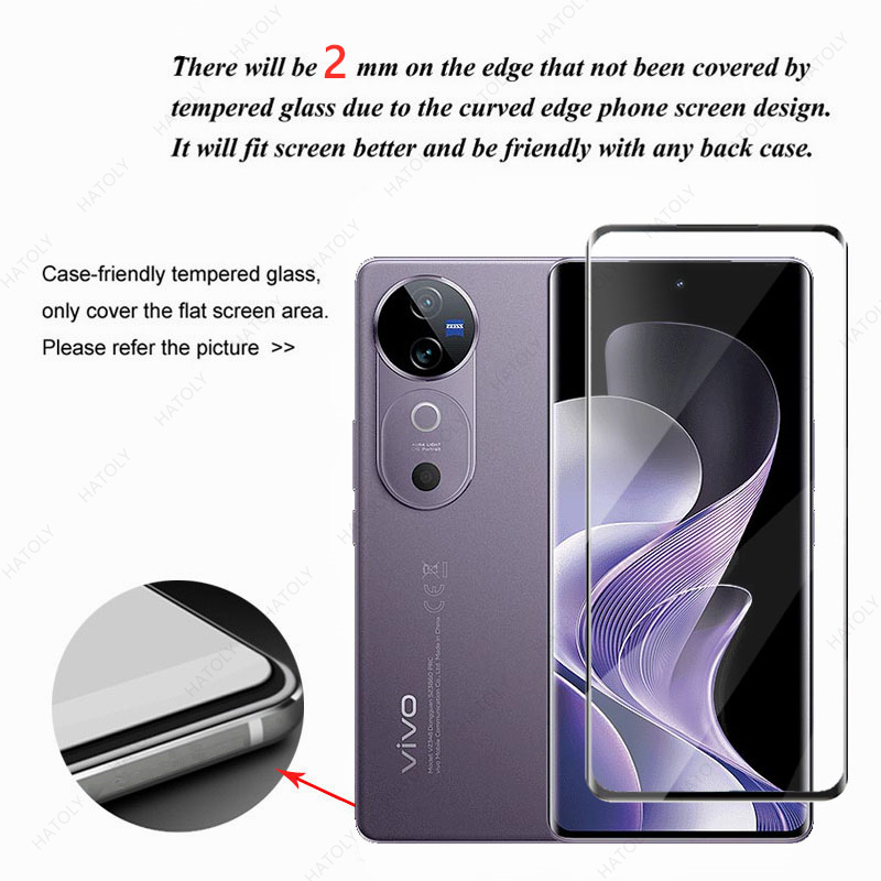 Kaca Full 3มิติสำหรับ VIVO V40 - Vivo V40 บทวิจารณ์และราคา