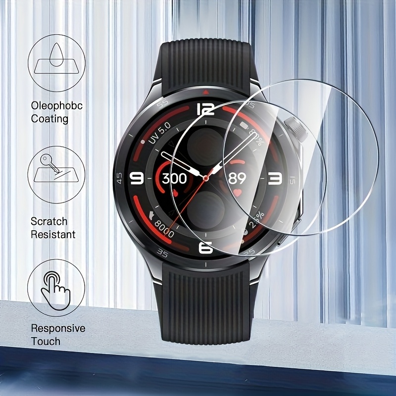 3PCS 9H กระจกนิรภัยป้องกันหน้า - Smartwatch Screen Film บทวิจารณ์และราคา